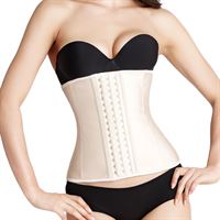 Shapelux Waist Trainer Träningskorsett av Latex - Beige